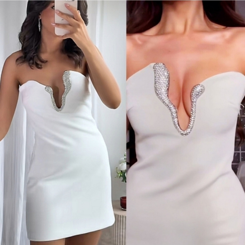 Zara Dress with Jewel Applique